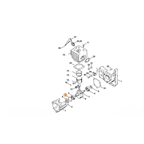 STIHL  Rozprężny pierścień osadczy 37 9465 620 2620